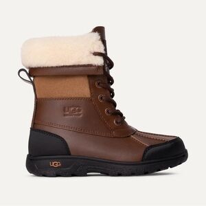Kids Ugg Butte Winter Snow Boot • Size 3 • Brown/Black/Tan